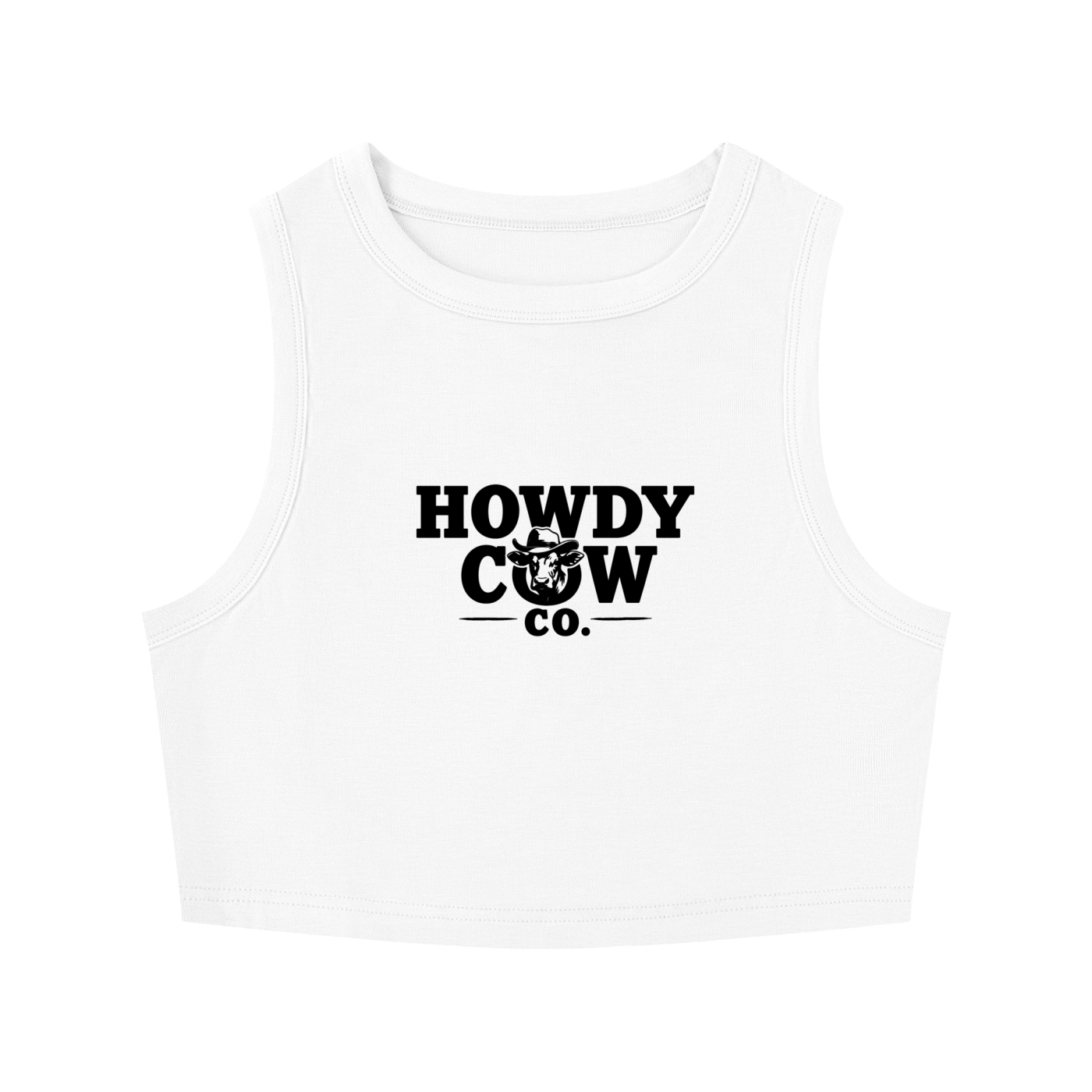 Women's Tight Crewneck Crop Tank Top