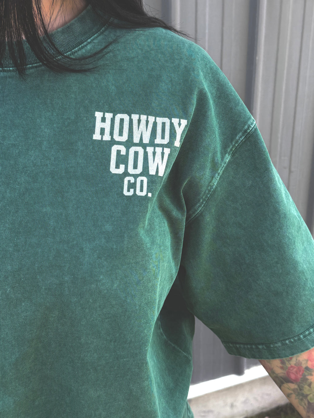 Mineral Wash Boxy Cotton T-Shirt