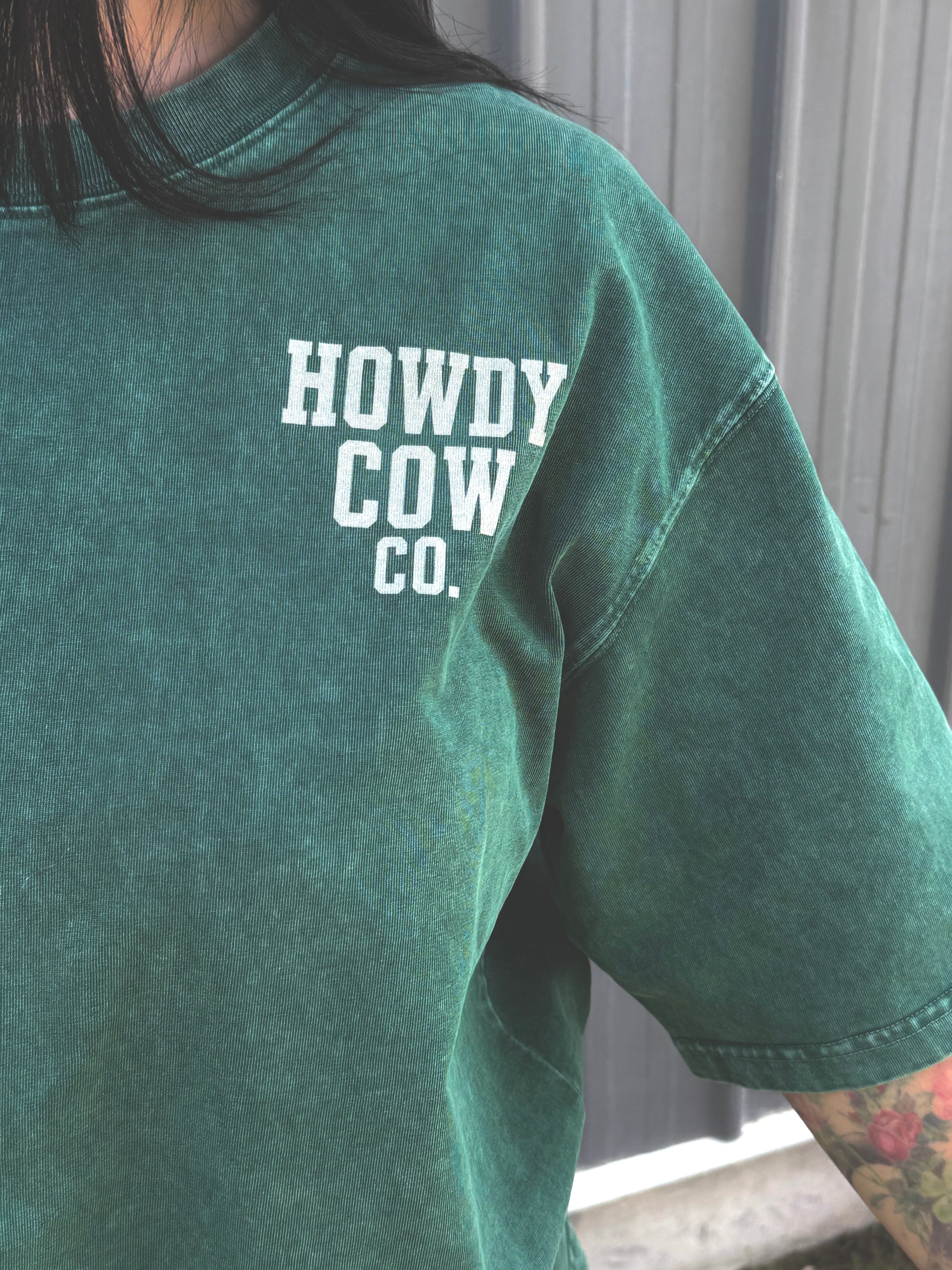 Mineral Wash Boxy Cotton T-Shirt