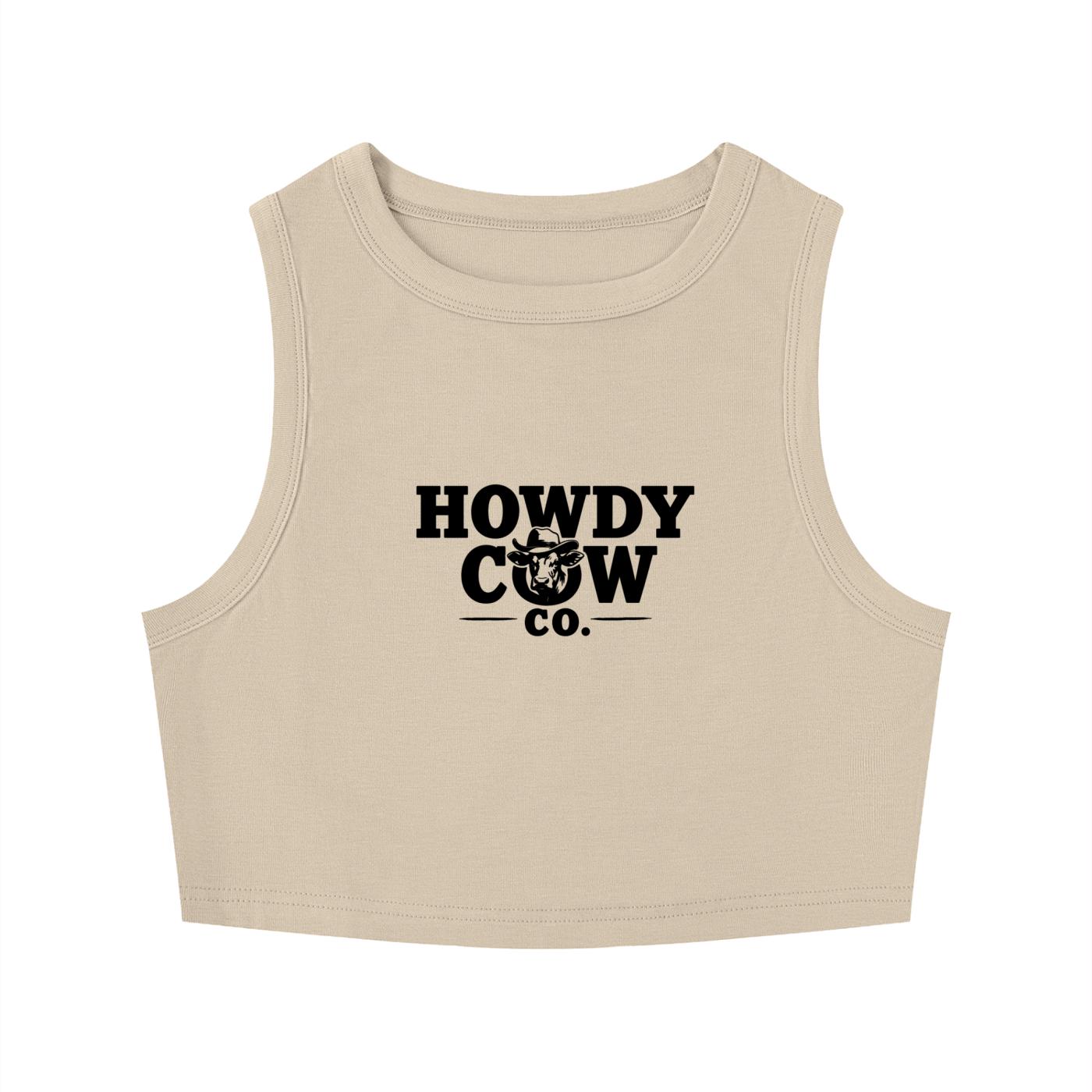Women's Tight Crewneck Crop Tank Top