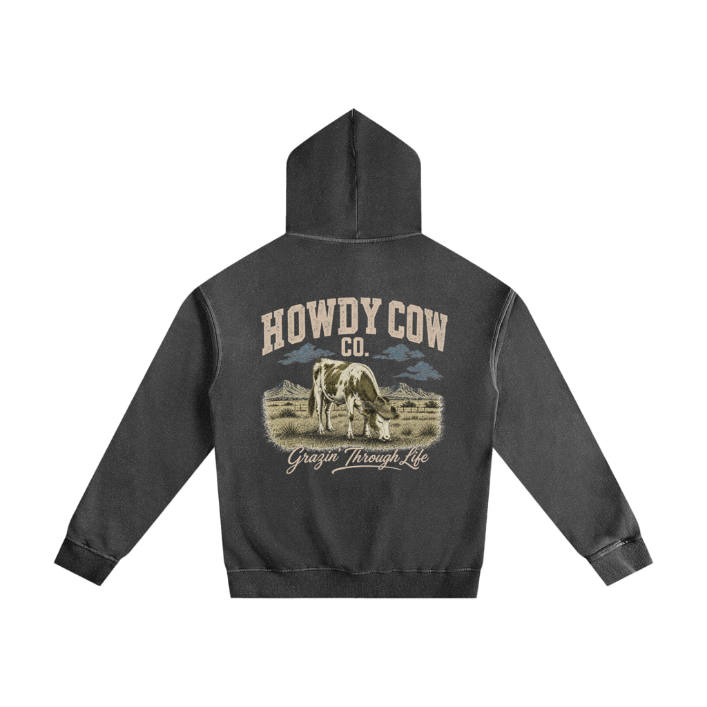 Vintage Washed Cotton Hoodie