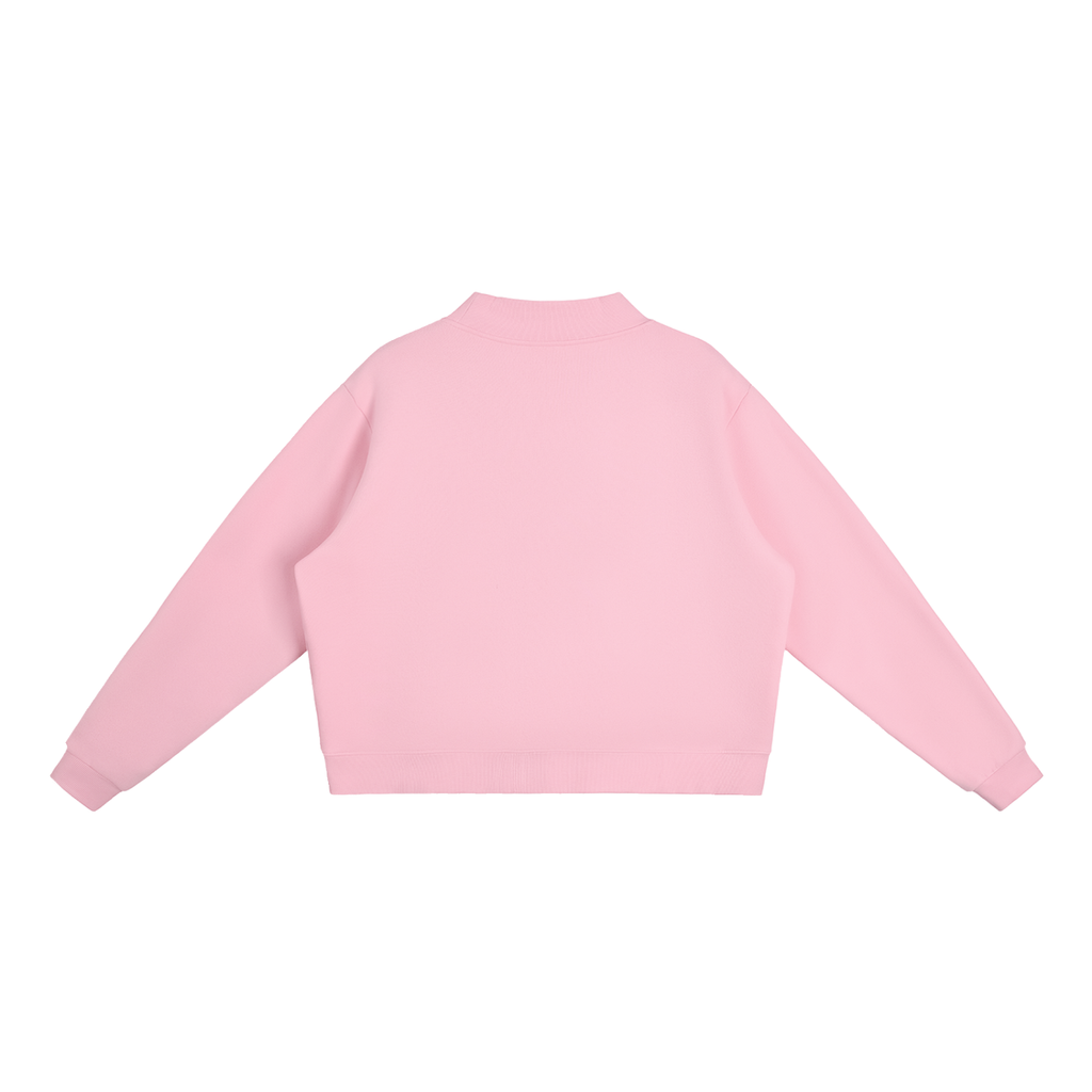 Essential Fleece Mock-Neck Crewneck