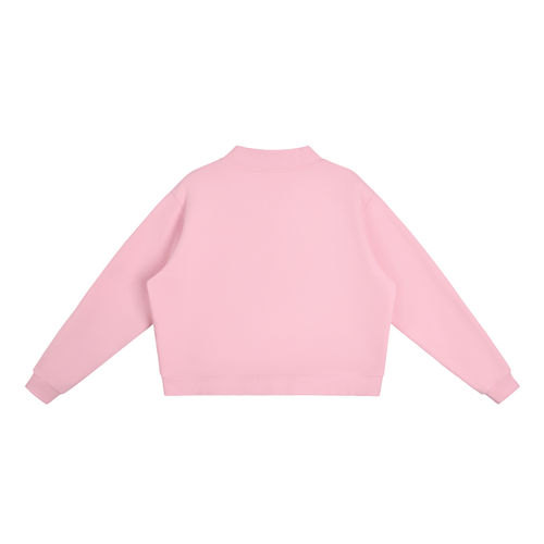 Essential Fleece Mock-Neck Crewneck