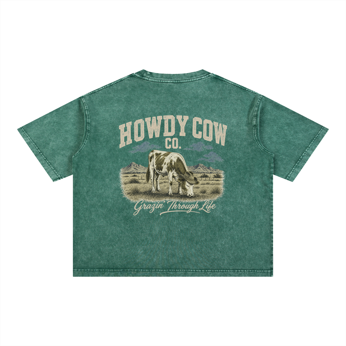 Mineral Wash Boxy Cotton T-Shirt