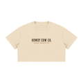 Women's Mineral Wash Cotton Crop T-Shirt