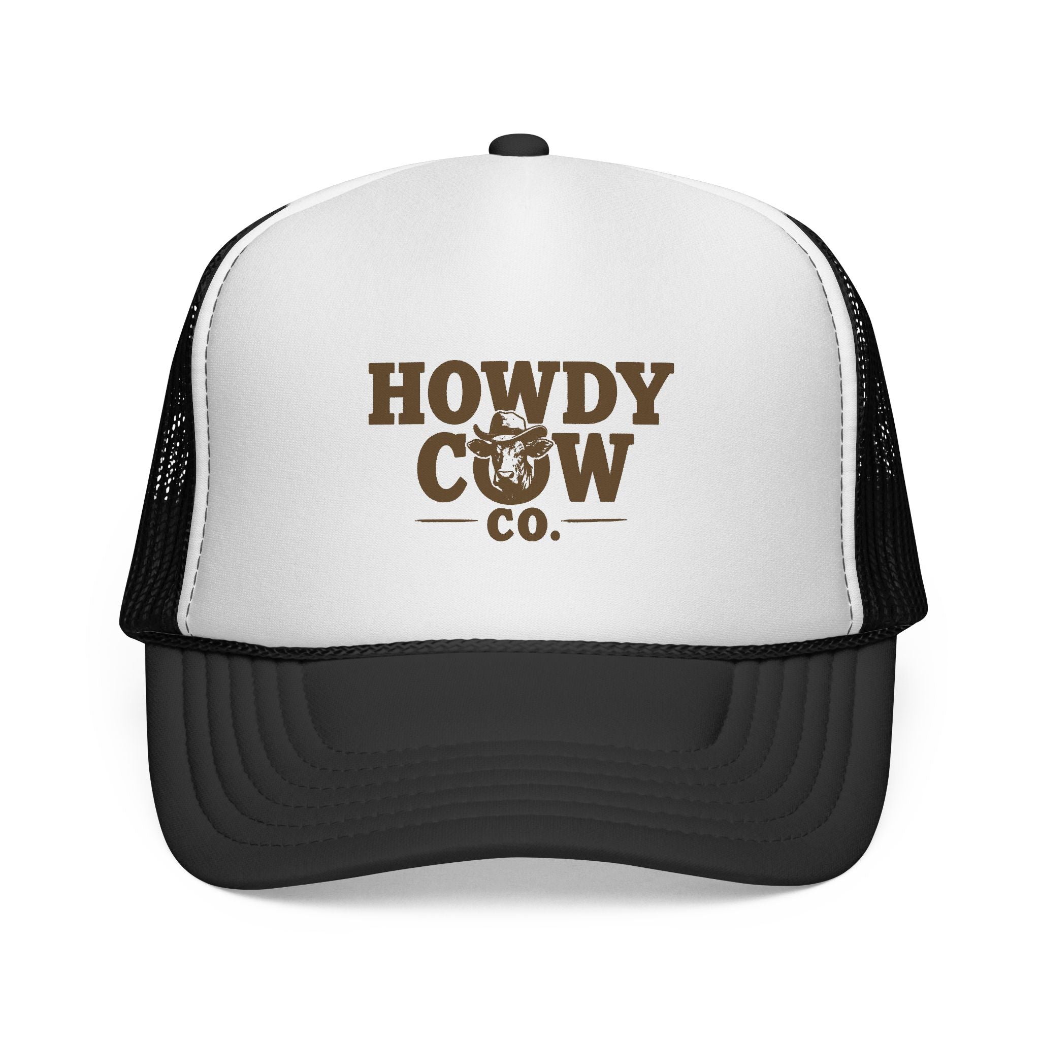 Howdy Cow Co. Trucker Cap — Vintage Western Mesh Hat