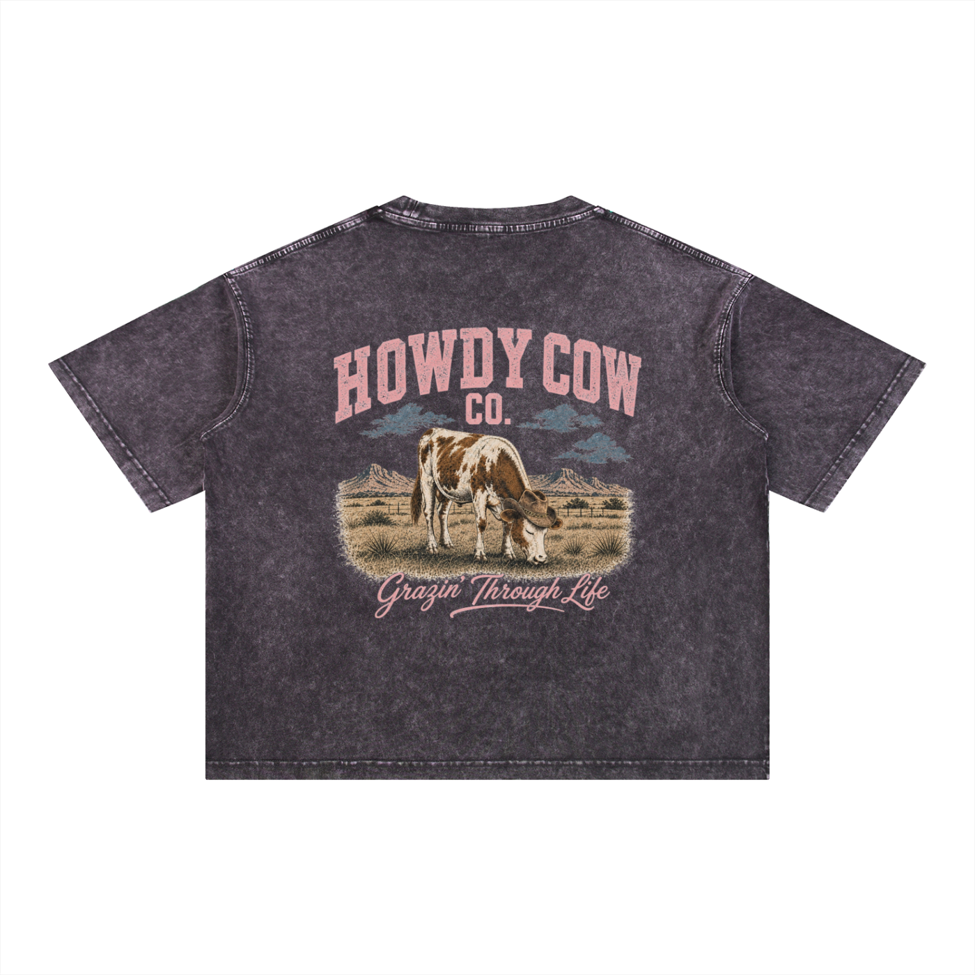 Mineral Wash Boxy Cotton T-Shirt