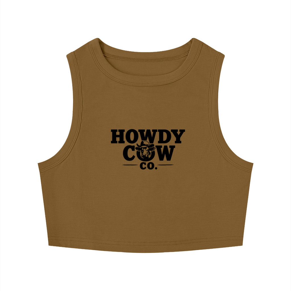 Women's Tight Crewneck Crop Tank Top