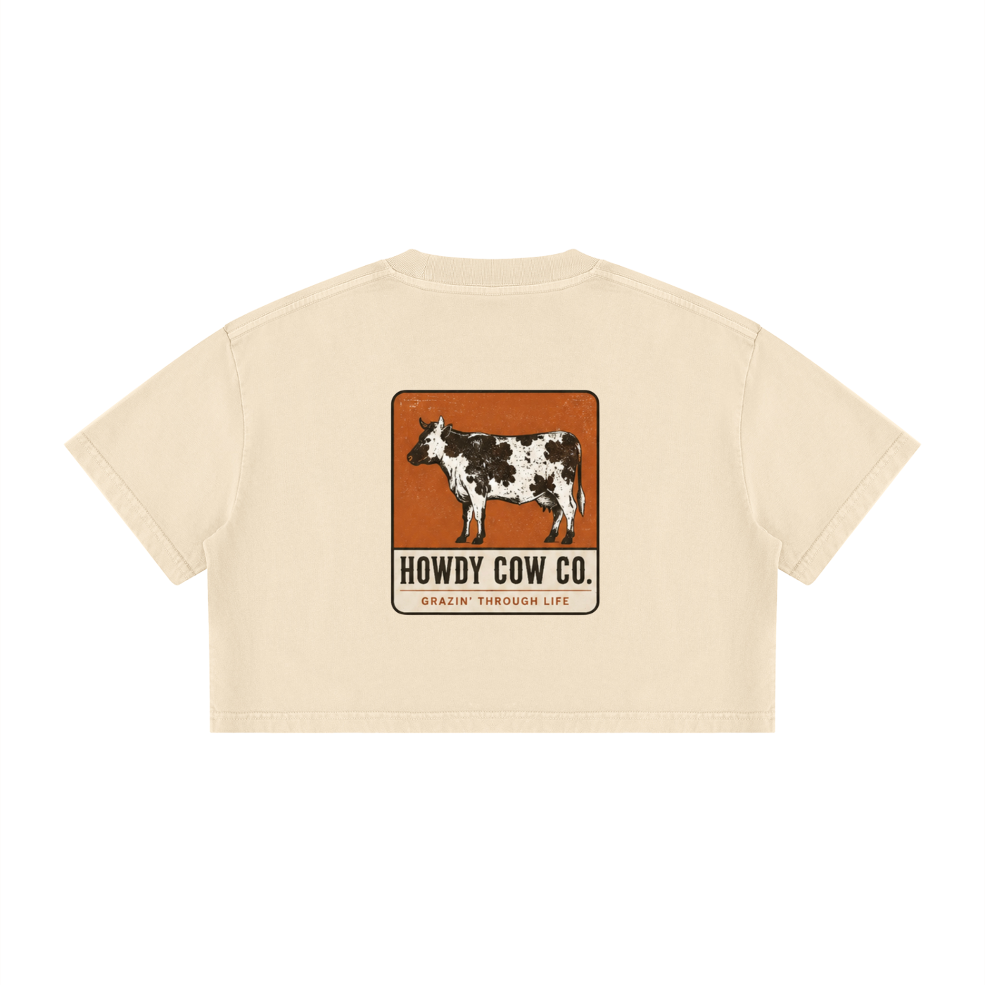 Women's Mineral Wash Cotton Crop T-Shirt