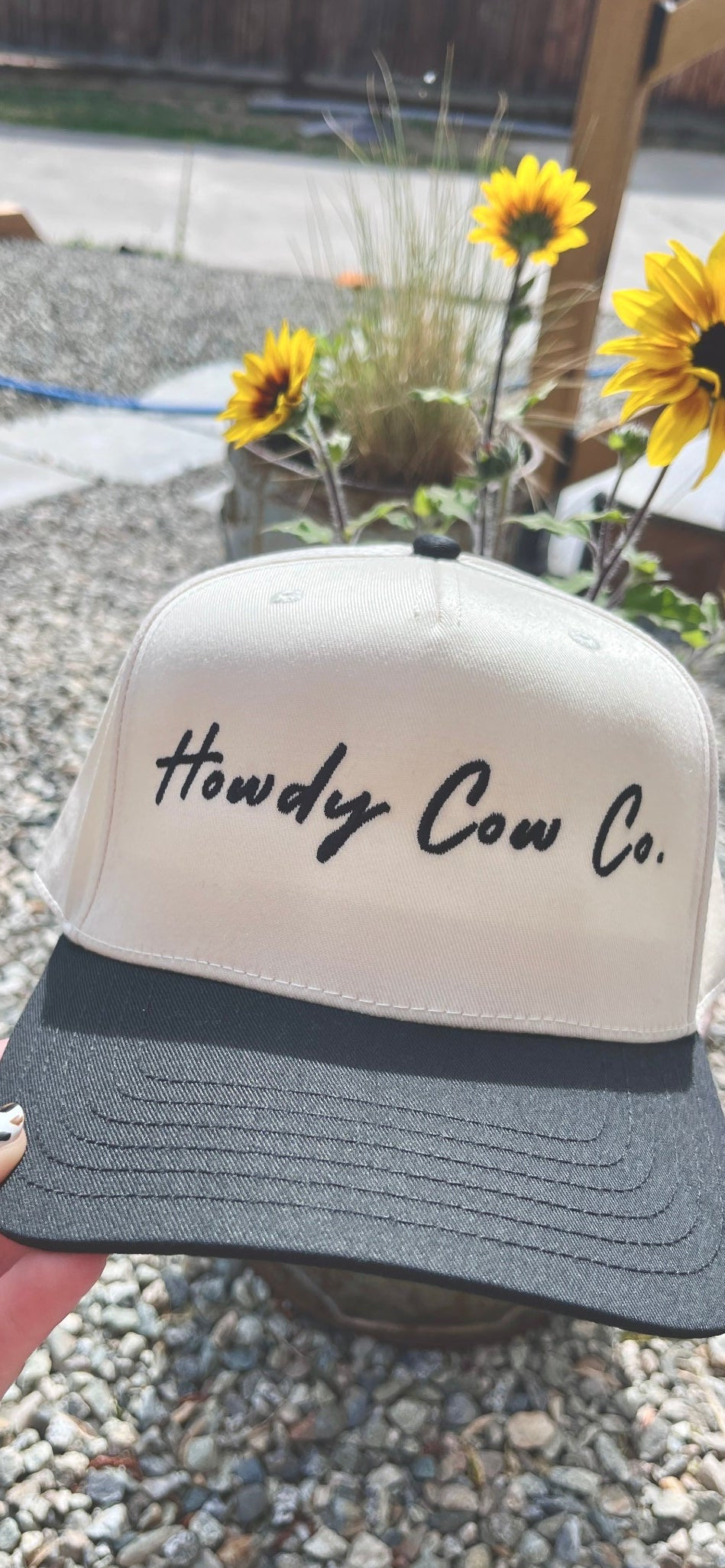 Howdy Cow Co. Two-Toned Hat (embroidered)