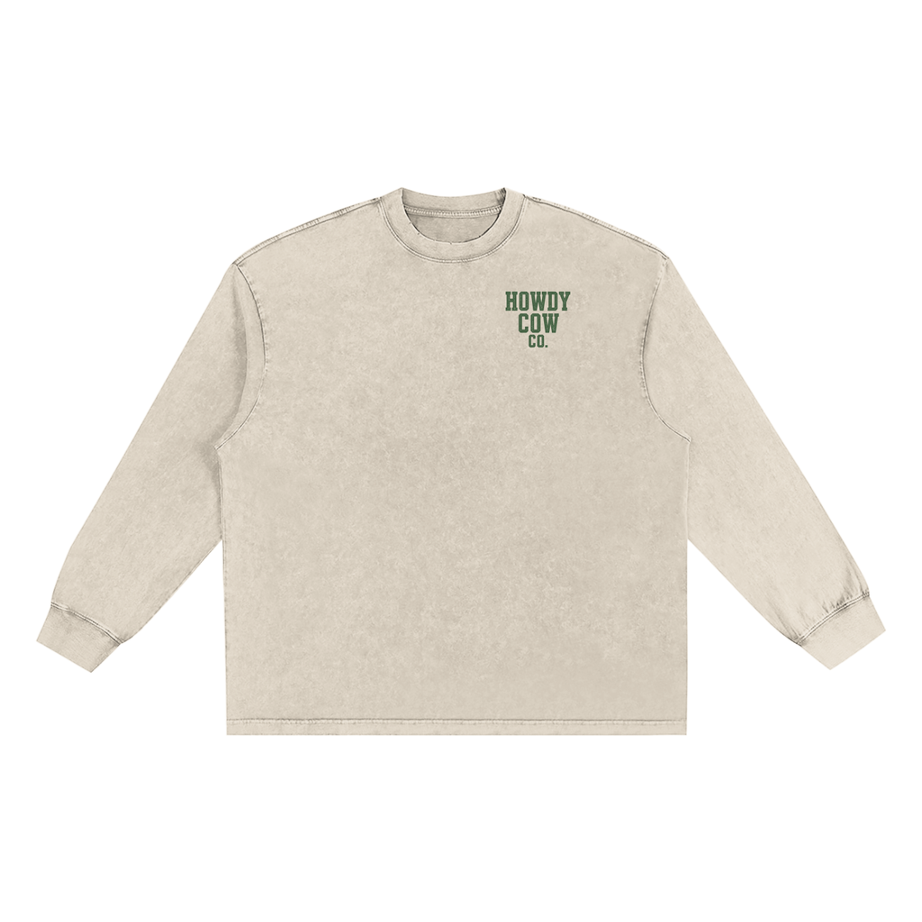 Snow Washed Frayed Edge T-Shirt