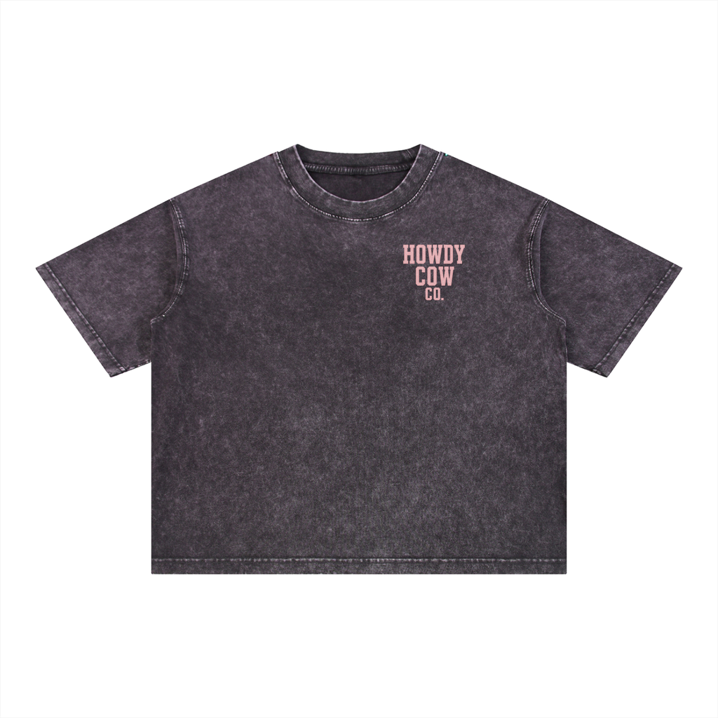Mineral Wash Boxy Cotton T-Shirt