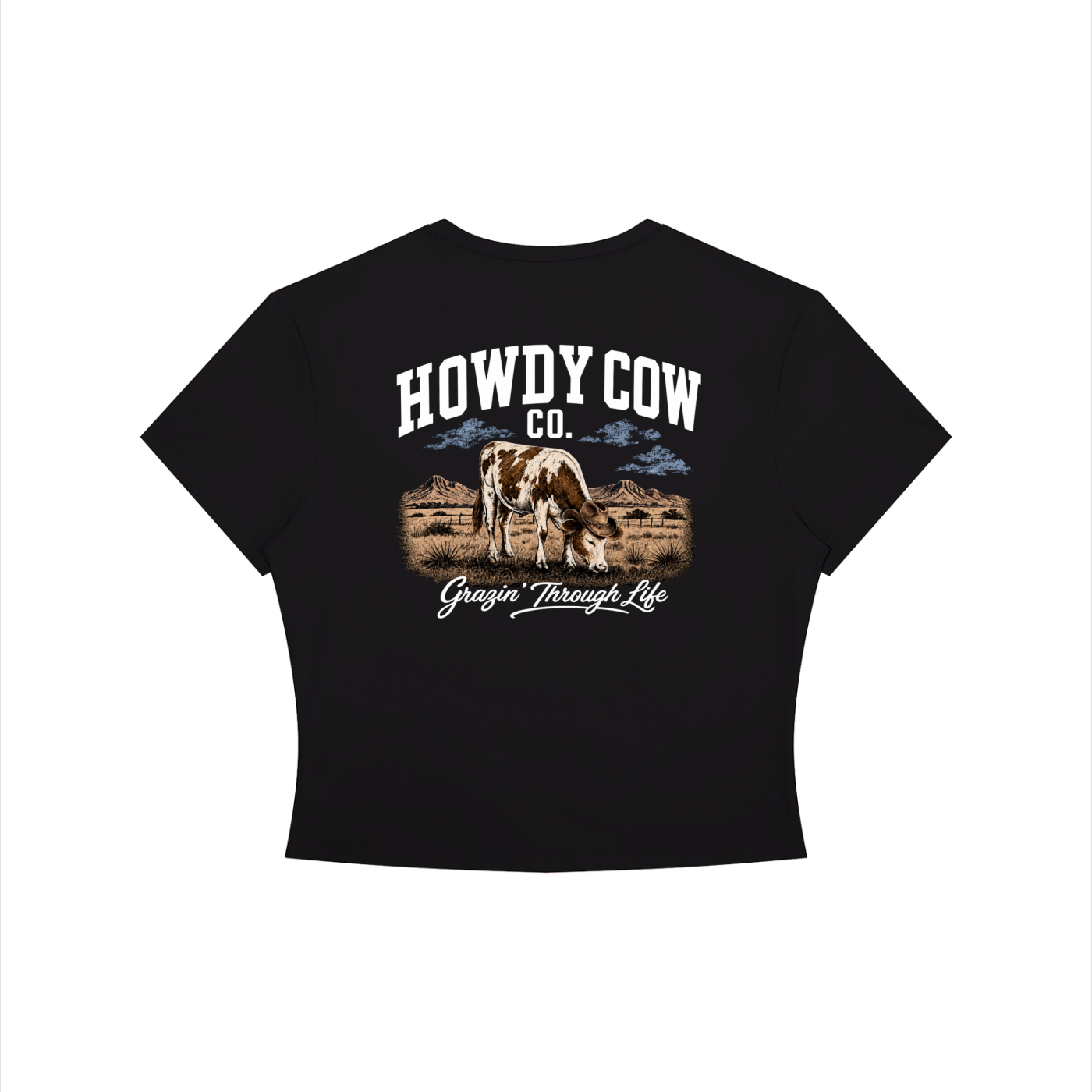 Women's Crewneck Crop T-Shirt