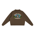 Essential Fleece Mock-Neck Crew Sweatshirt