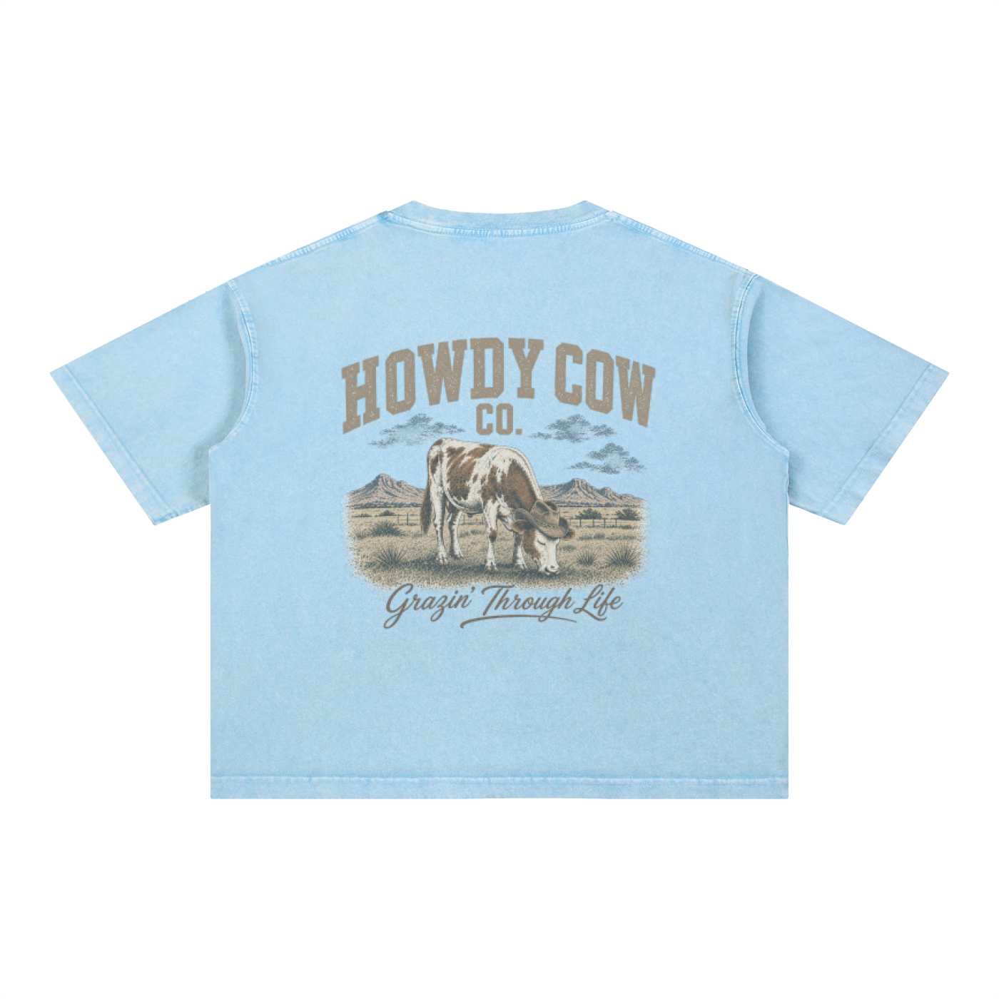 Mineral Wash Boxy Cotton T-Shirt
