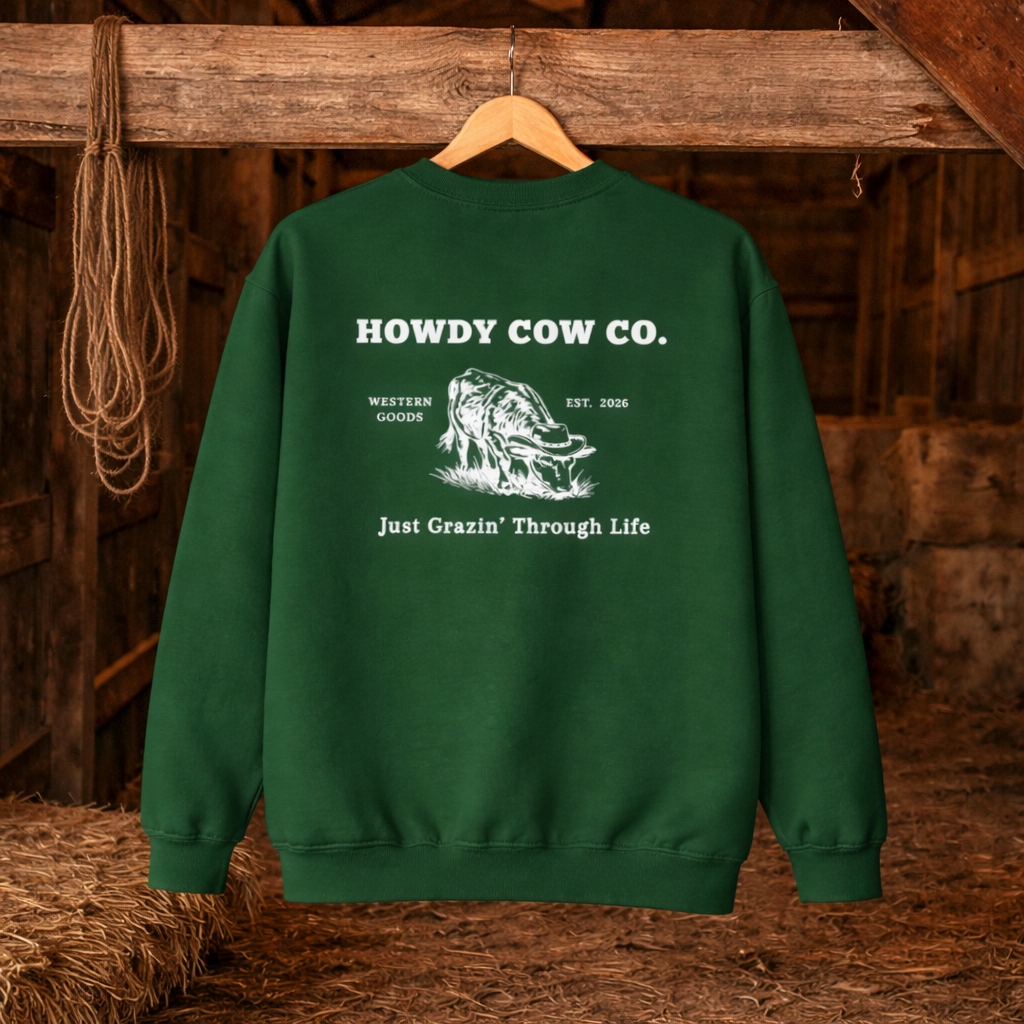 Howdy Cow Co.  Crewneck Sweatshirt
