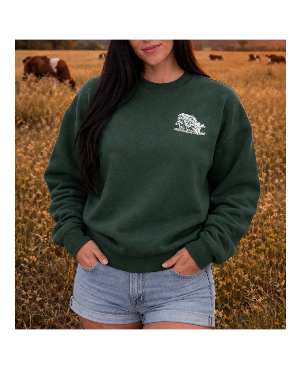 Howdy Cow Co.  Crewneck Sweatshirt